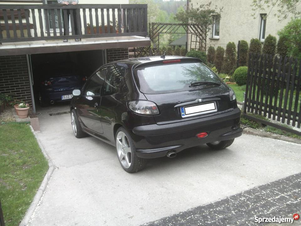 Czarny Peugeot 206 XS 20 HDI bogate wyposażenie 90KM śląskie Rybnik