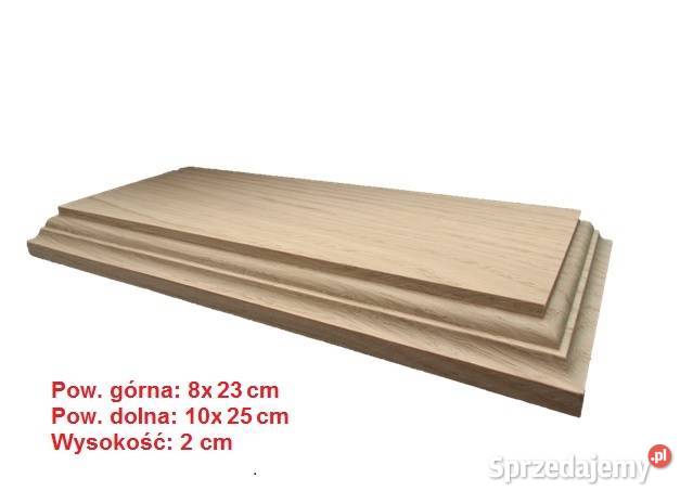 Podstawka dębowa dąb pod modele dioramy makiety Ruda Śląska