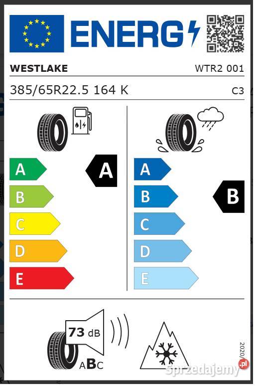 WestLake WTR2 38565 R225 Nowa opona autostradowa Zarębki