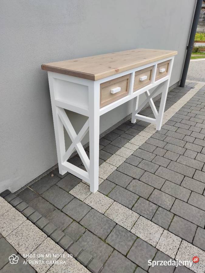 Konsola drewniana styl prowansalski 36cm łódzkie Zduńska Wola