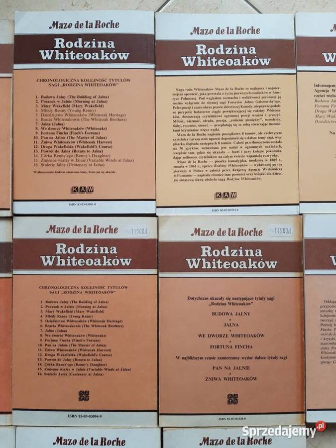 Rodzina Whiteoaków 14 tomów 1989 śląskie Bielsko-Biała