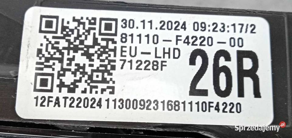 Toyota CHR II Full Led reflektor lampa prawy Przeźmierowo