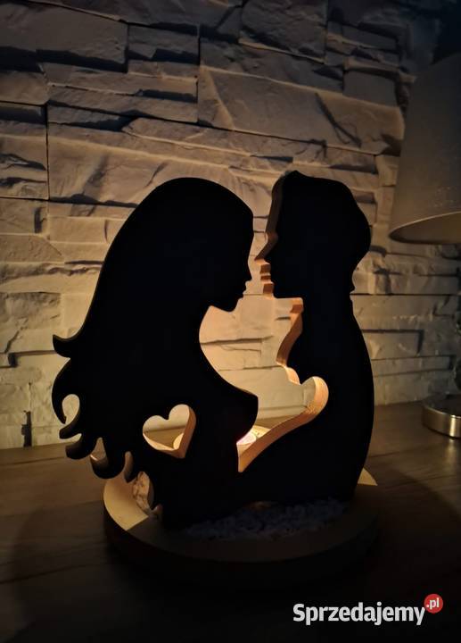 Świecznik dekoracja na walentynki śląskie Pyskowice