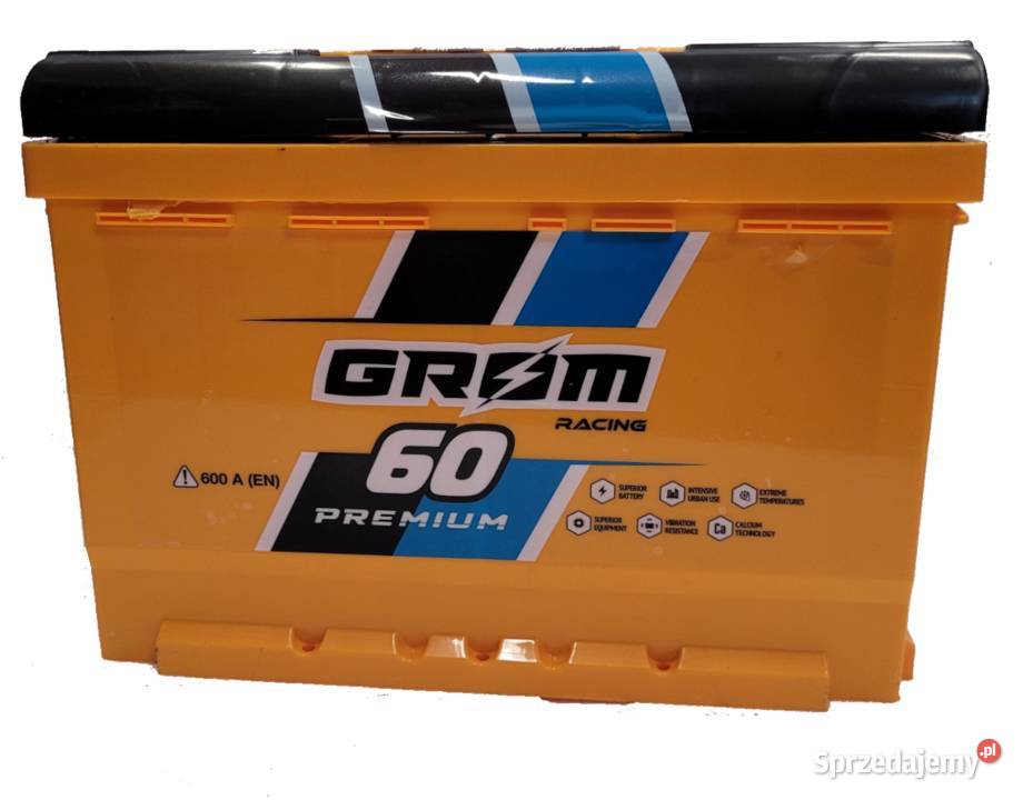 Akumulator Grom Racing 60Ah 600A EN PRAWY PLUS Białystok