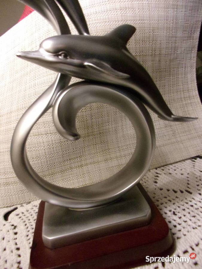 Statułetka rzeźba artystyczna 2 delfiny HERCO mazowieckie Warszawa