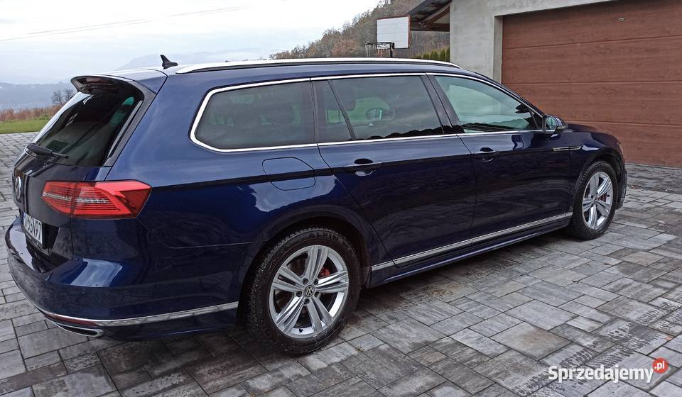 VW Passat B8 Rline top LED skóra DSG okazja 193600km Nowy Sącz