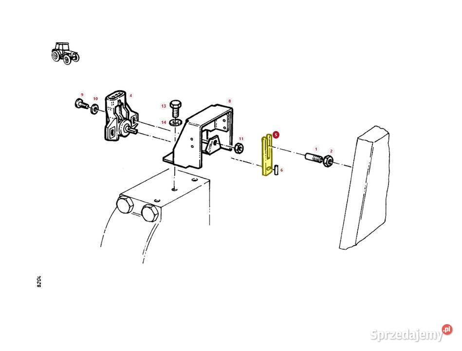 Widełki potencjometru sprzęgła Fendt Białystok