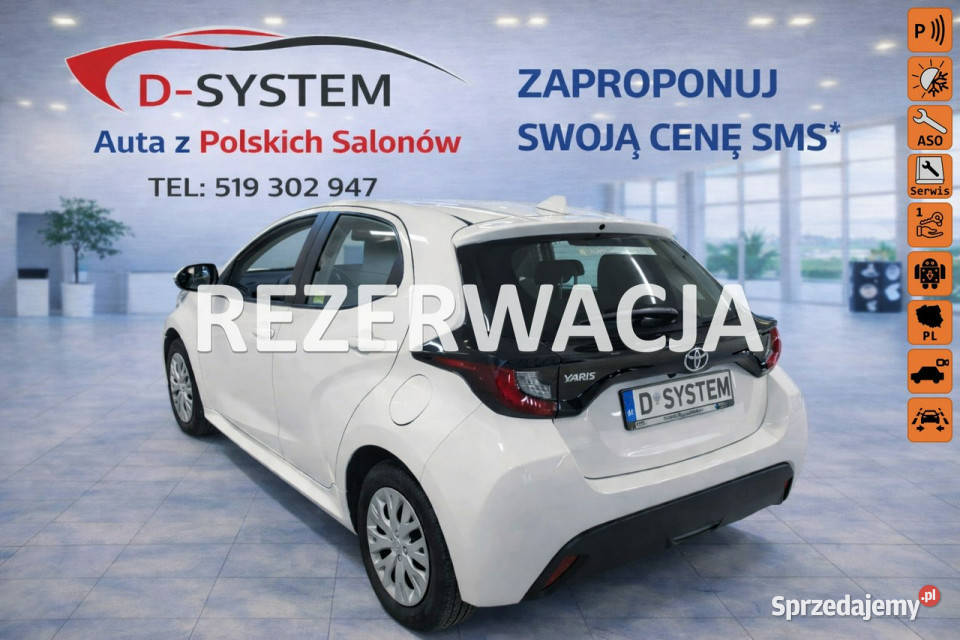 Toyota Yaris 2022 Yaris Salon Polska 1Właściciel wielofunkcyjna kierownica Białystok
