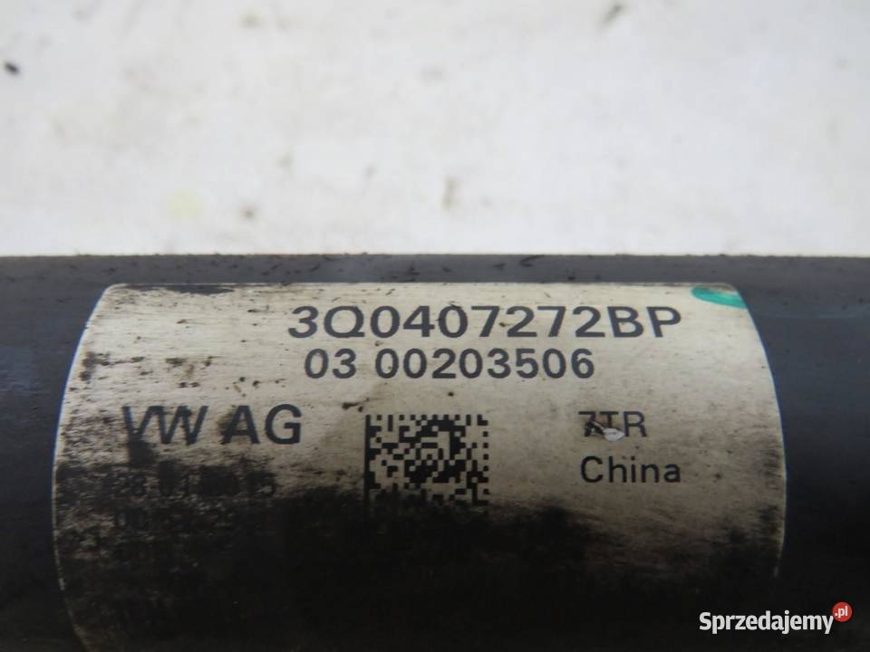 PÓŁOŚ PRAWA PRZÓD 16 TDI PASSAT B8 3Q0407272BP