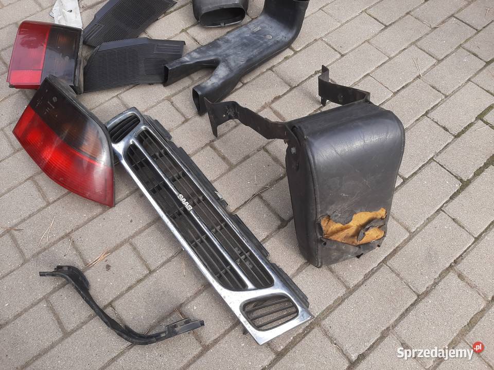 Saab 9000 blenda tył pokrywa deski drewno Wasilków