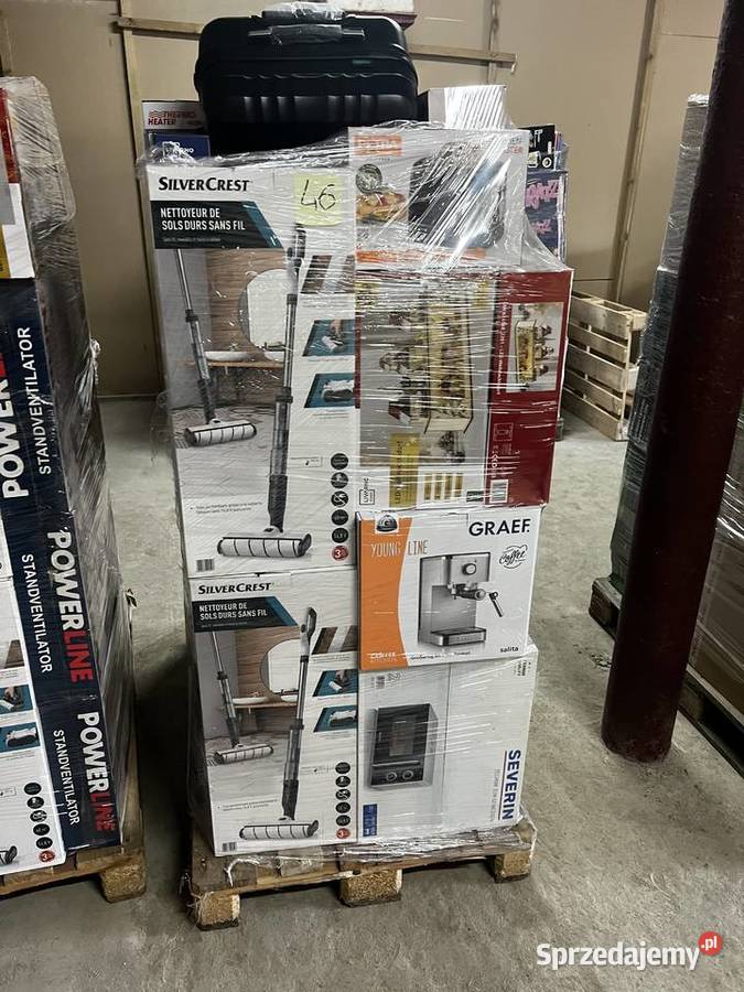 Paleta mix nadwyżki magazynowe zwroty AGD drobne zachodniopomorskie Szczecin