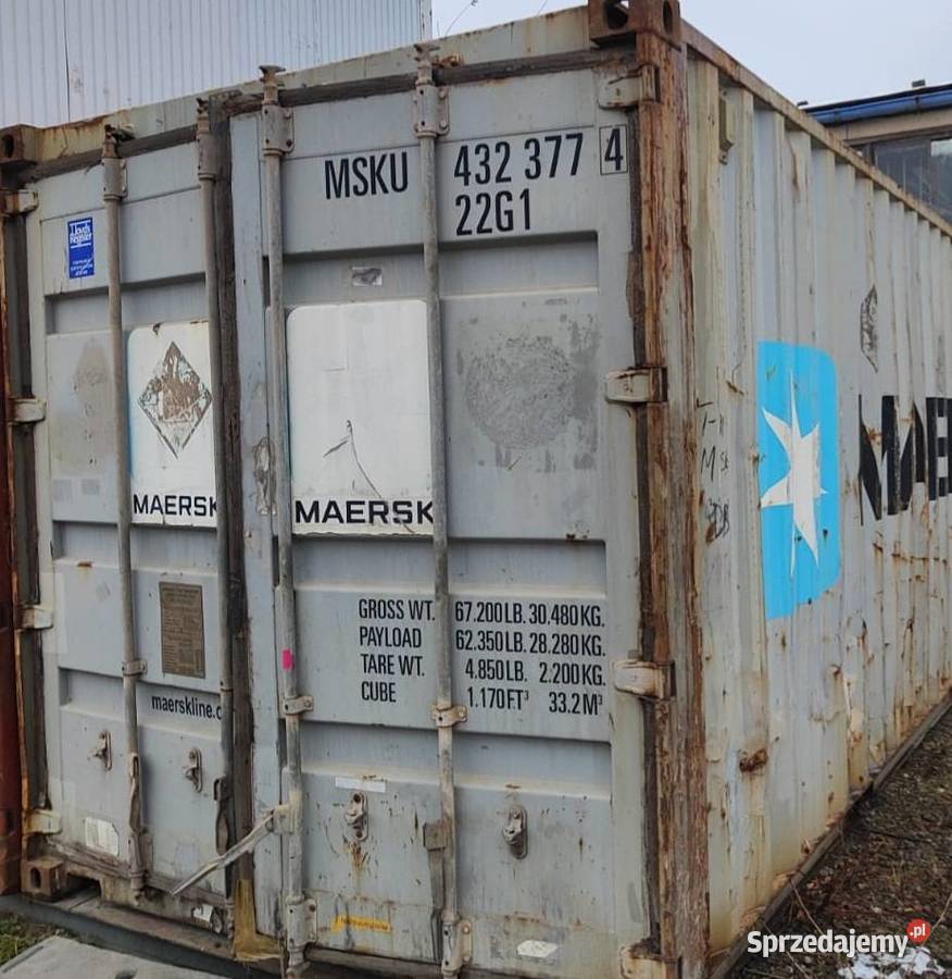 Kontener magazynowy 6m 20DV Maersk Kraków Magazynowanie
