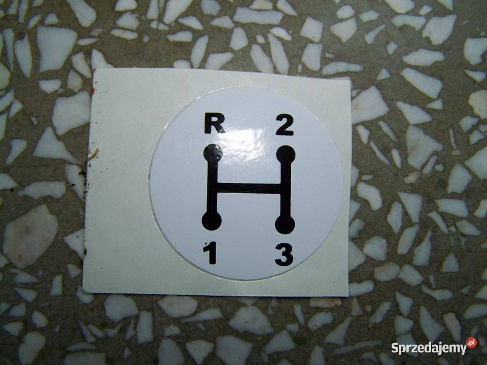 Ursus naklejka na dźwignię zmiany biegów nieuszkodzony Maszyny rolnicze Lublin