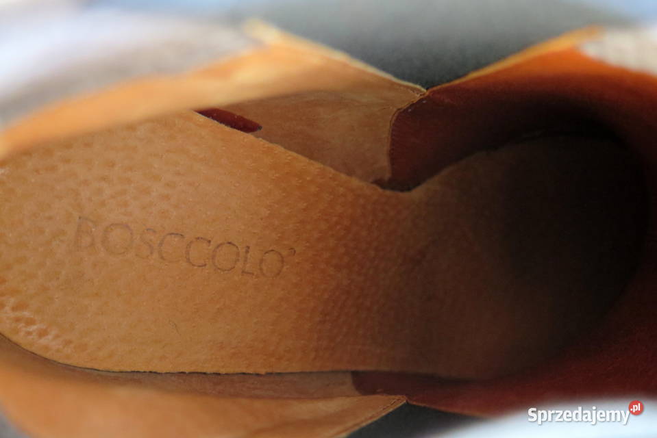 Nowe Piękne skórzane botki Bosccolo r 40 Komorniki sprzedam