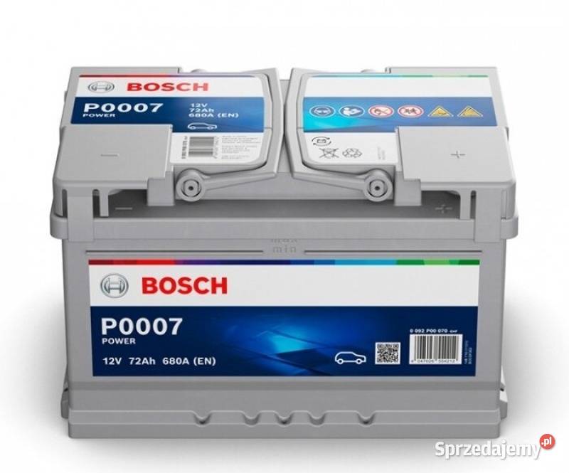 Akumulator 72Ah 720A EN Bosch PP007 PRAWY PLUS Łódź sprzedam