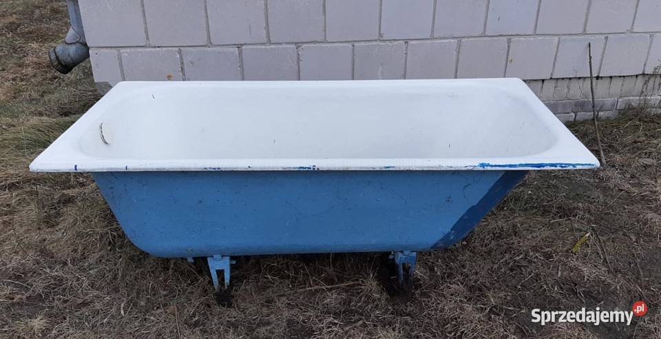 vintage żeliwna wanna na nóżkach Żerniki Dolne