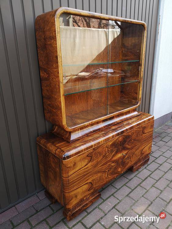 Witryna Serwantka ARTDECO Politura Orzech Stara Swarzędz