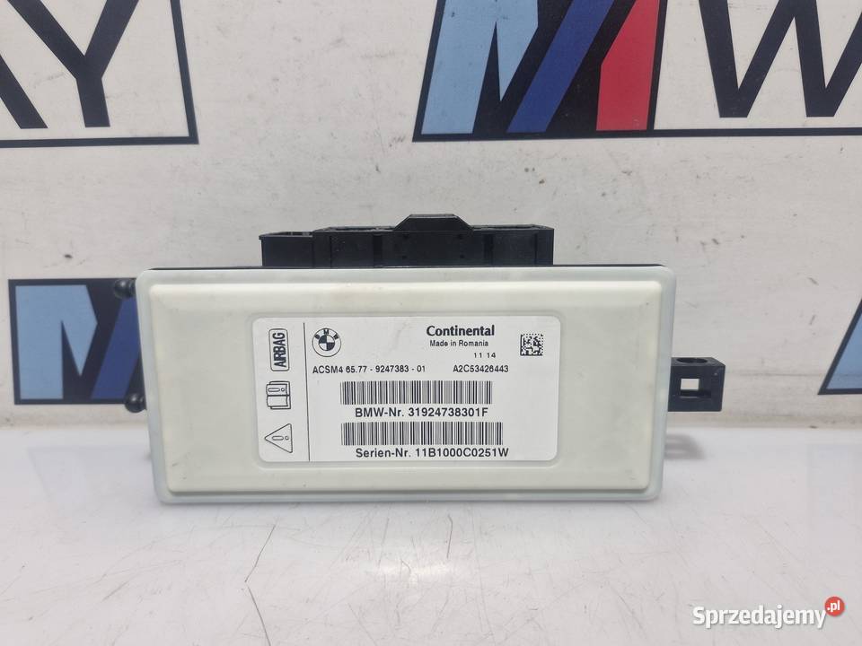 BMW X3 F25 MODUŁ SENSOR PODUSZEK POWIETRZNYCH sprzedam