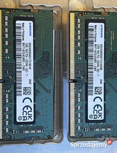 Pamięć RAM 2x 16GB Samsung DDR4 1Rx8 3200MHz Żabia Wola