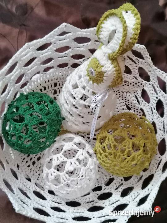 Kompozycja wielkanocna z zajączkiem i jajkami Wielkanoc Katowice