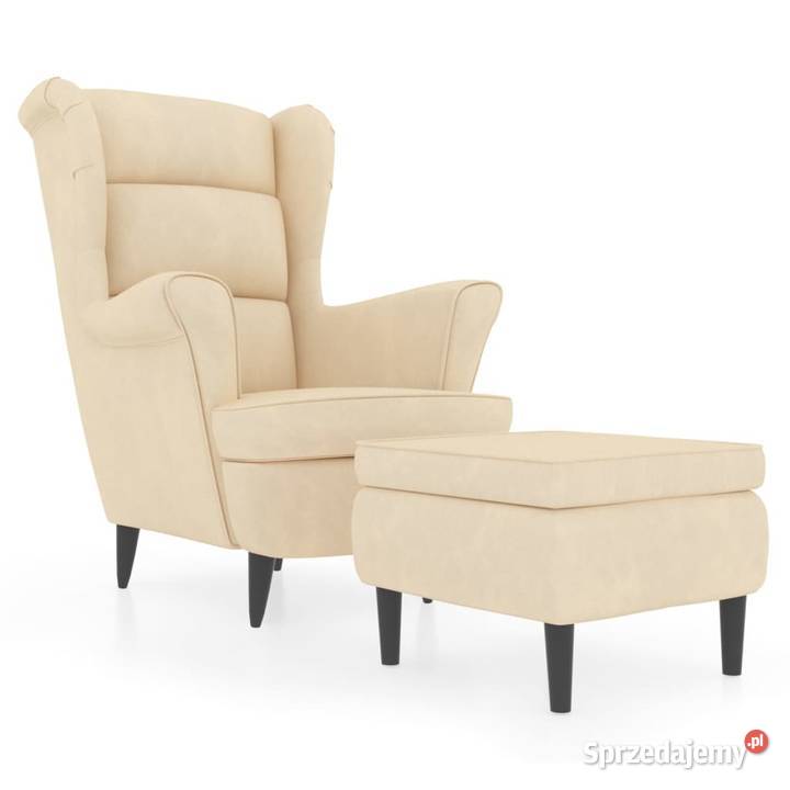 vidaXL Fotel uszak z podnóżkiem Warszawa