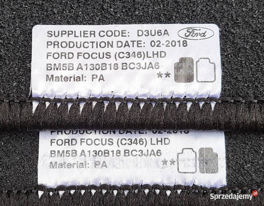 Dywaniki Przednie Ford Focus MK3 20112018 Motoryzacja Mielęcin
