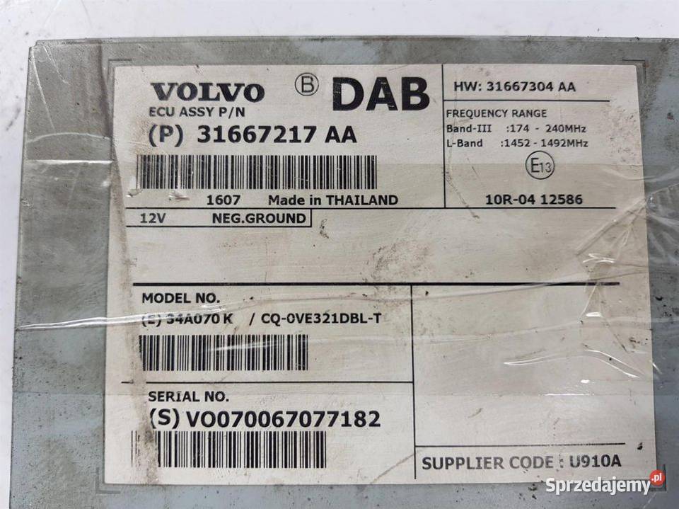 MODUŁ 31667304 VOLVO V60 Cross Country osobowe Lipno