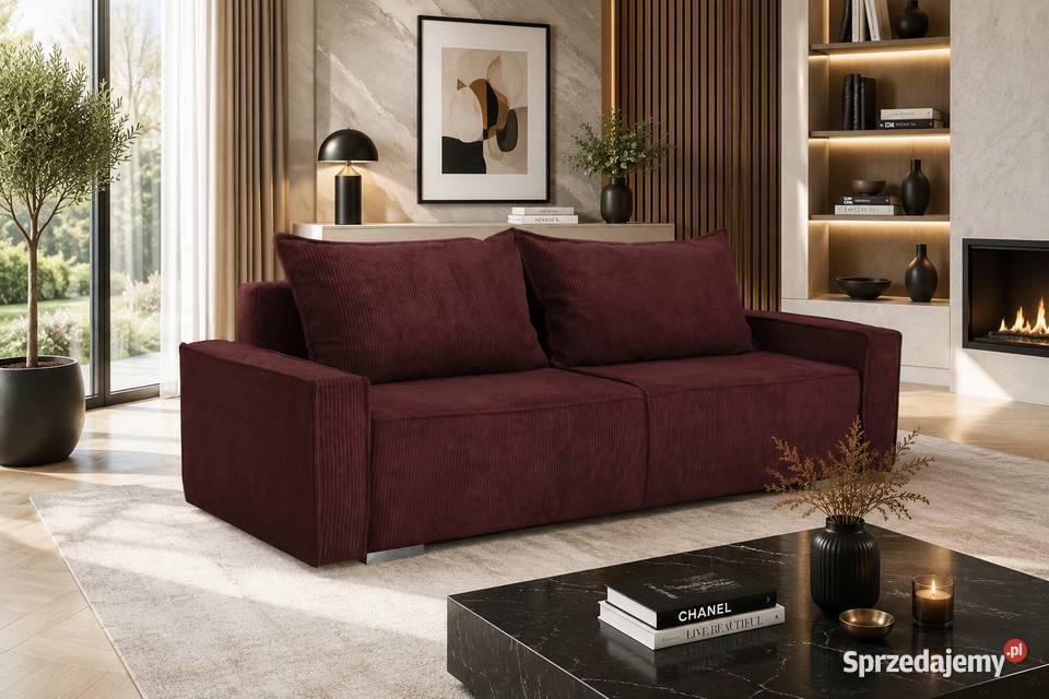 Sofa AMAZON na sprężynach bonell z pojemnikiem Kępno