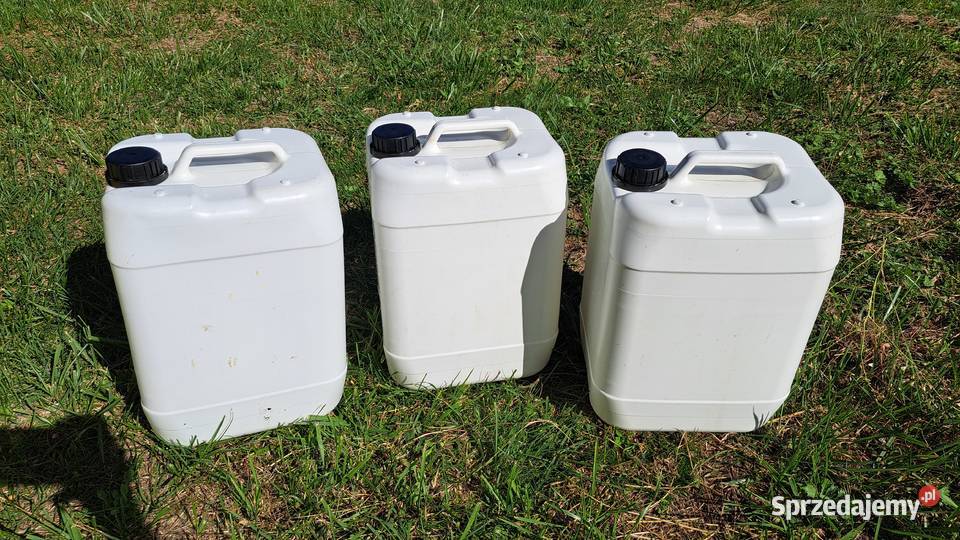 20L Kanister zbiornik bańka 20L z tworzywa Kanistry, lejki i pompki Grabki Duże