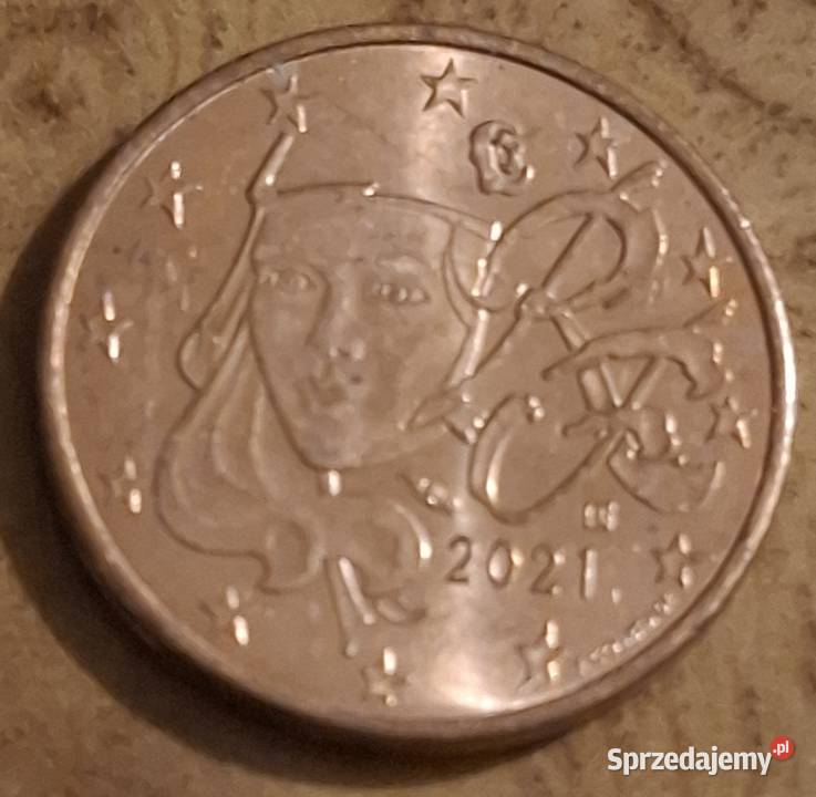 2 Euro cent Francja 202120222023 Rzadkie Numizmatyka Lubawa