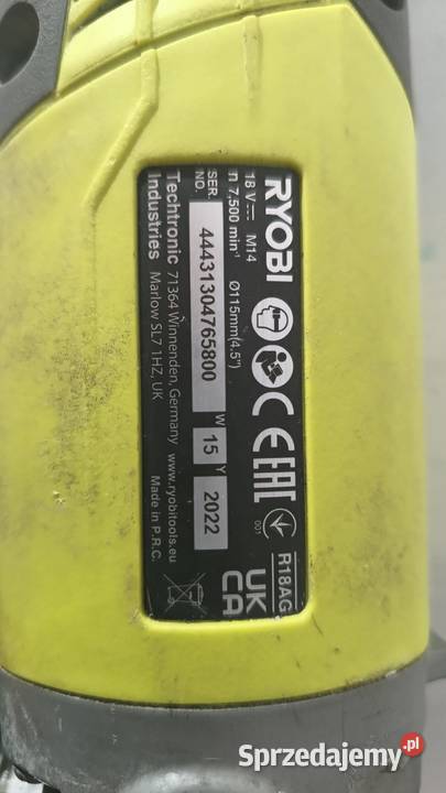 Zestaw RYOBI 18V szlifierka wkrętarka Katowice
