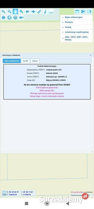 Działka budowlana 1000m2KielceBukówka Mójcza świętokrzyskie Kielce