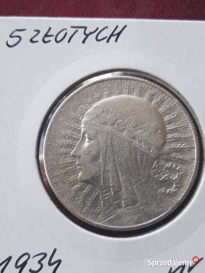 5 Głowa kobiety 1934 r 7 Super Numizmatyka