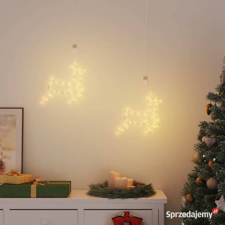 Lampki świąteczne sylwetka renifera 2 35 LED sprzedam