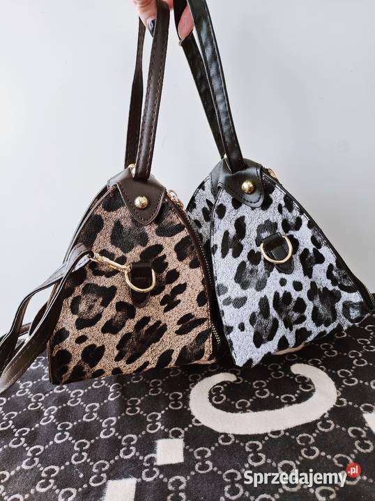 PROMOCJAPiękne torebki w panterkęBrązowy czarny Warszawa