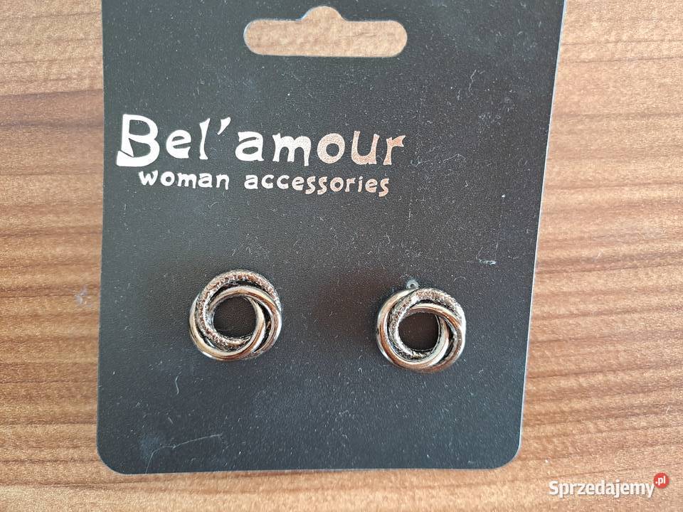 Kolczyki okrągłe gniazda gnizadka Warszawa sprzedam