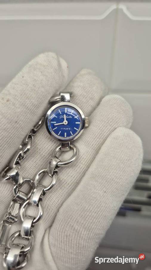 Damski biżuteryjny zegarek Glashutte Chorzów sprzedam