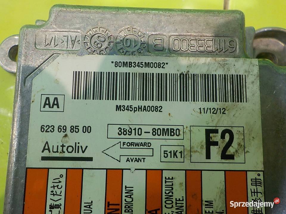 SUZUKI SPLASH 10 B 13r 5D modul sensor AIRBAG osobowe Suków