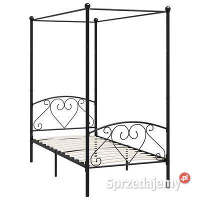 Rama łóżka z baldachimem czarna metalowa 90 x mazowieckie Warszawa