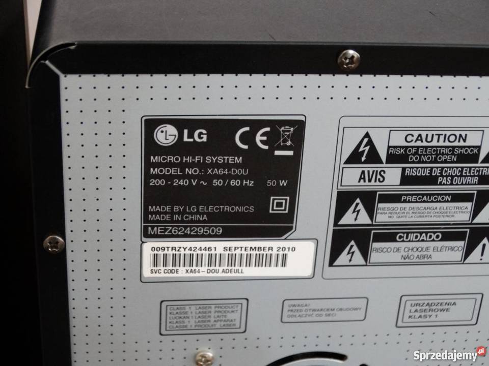 Wieża LG z kol USBrec RDS sprawna i ładnaWYSYŁKA Jasło