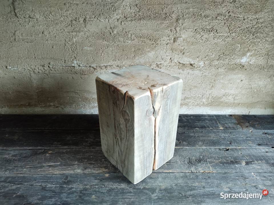 Stołek pieniek drewniany 24cm podlaskie Białystok