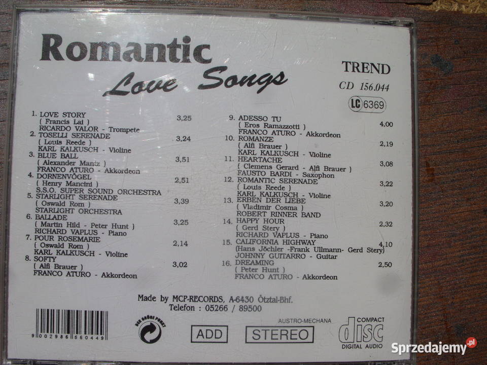 CD SPIKE ROMANTIC LOVE SONGInstrumental Płyty i kasety sprzedam