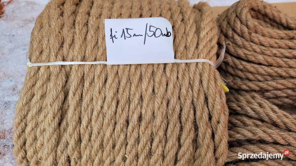 Lina sznur konopnyjutowy 15mmx20mb NAJTANIEJ Szczecin