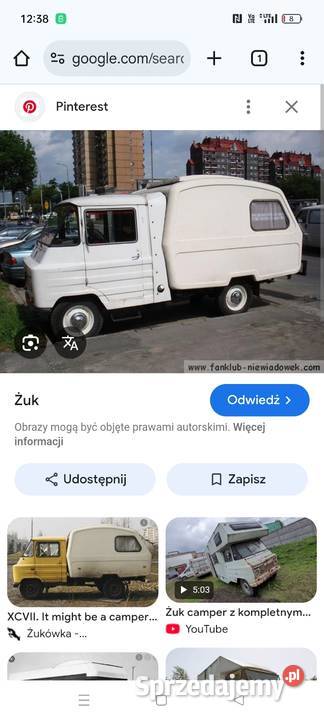 Żuk niewiadow n126 kamper kemping Świerczów