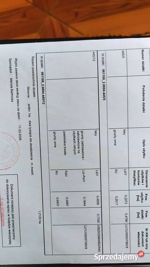 Sprzedam łake las lubelskie Gołowierzchy