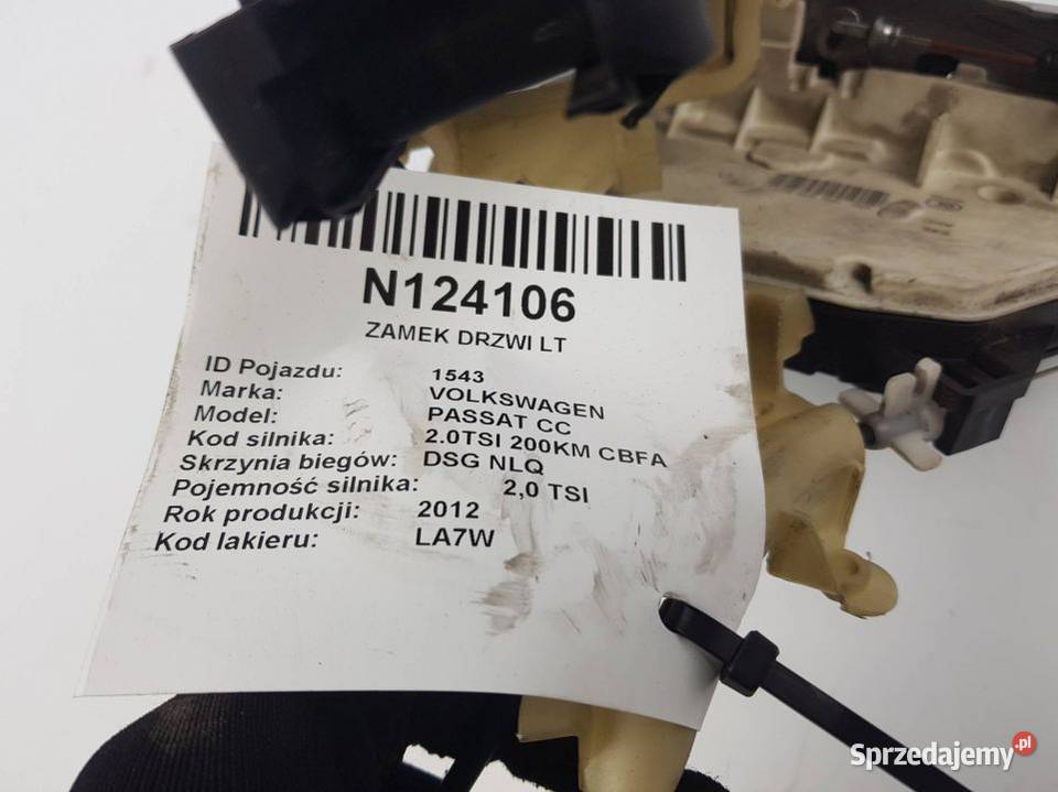 ZAMEK DRZWI LT 5N0839015H PASSAT CC LIFT Pozostałe Lipno