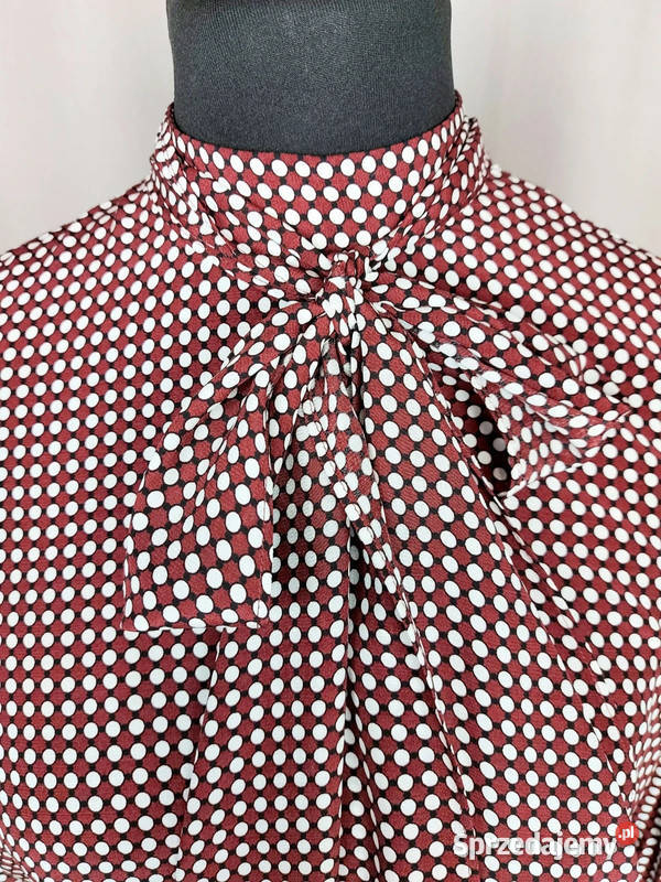 Bluzka damska w groszki kropki długi rękaw 100 Złoczew