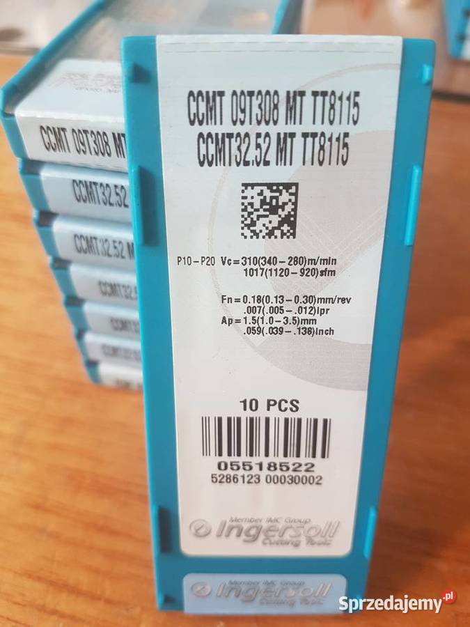 Płytka skrawająca ingersoll CCMT09T308MT TT8115 Produkcja Gliwice