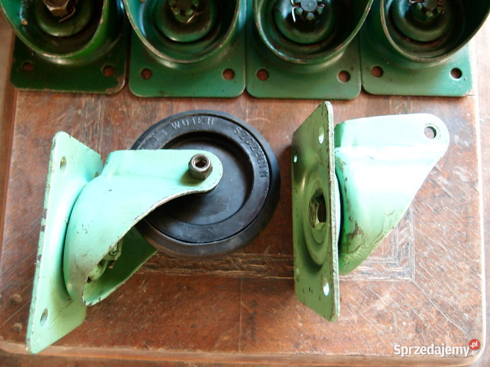Kółka 16060 gumowo metalowe pełne mocowania Łódź