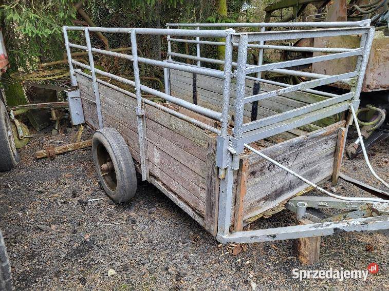 Przyczepka rolnicza dwukołówka taradajka Strzelin